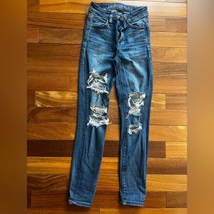 Women’s Size 00 Short American Eagle Next Level Stretch Hi-Rise Jeggings.